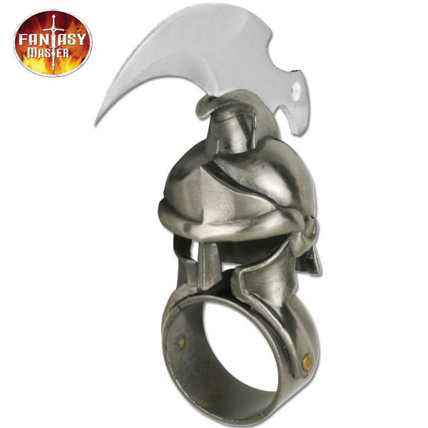 Gladiator Helmet Ring Knife - Tophatter's Army Products & Self Defense Collectible Weapons - Tophatter Daily Deals